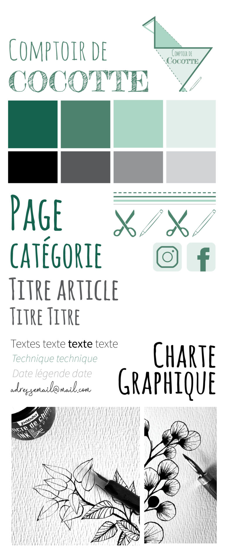 Charte Graphique Comptoir de Cocotte